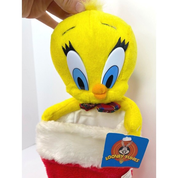 NWT Warner Brothers Looney Tunes Plush Tweety Bird Christmas Stocking Cartoon 97 - Picture 12 of 15